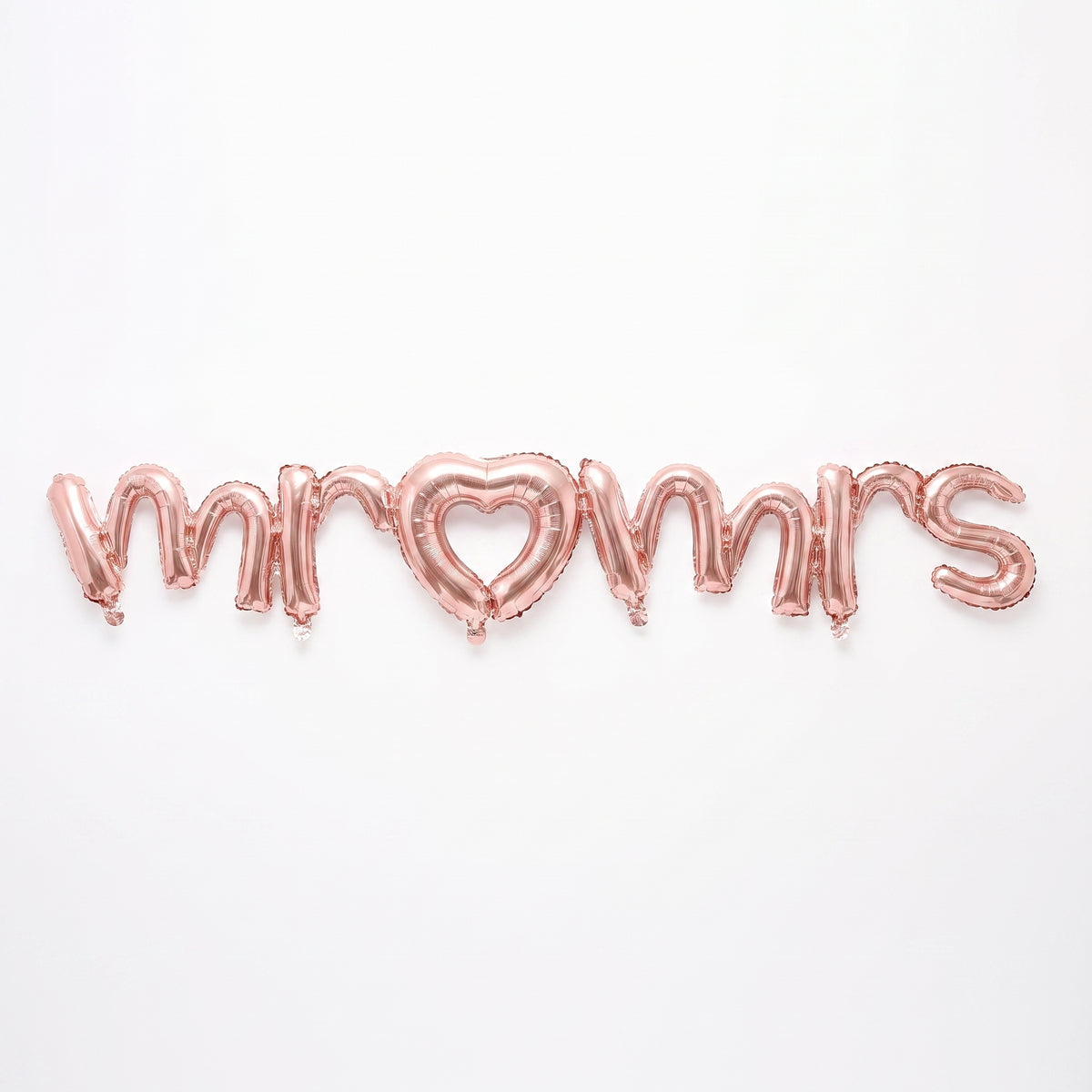 Rose Gold "Mr & Mrs" Foil Balloon Banner