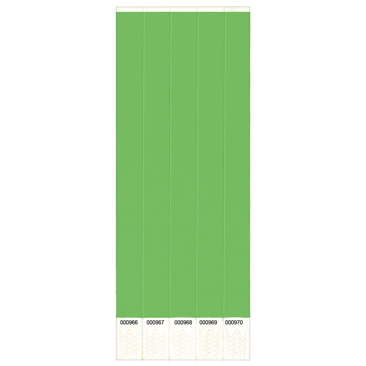 Solid Green Event Wristbands - 250 Count
