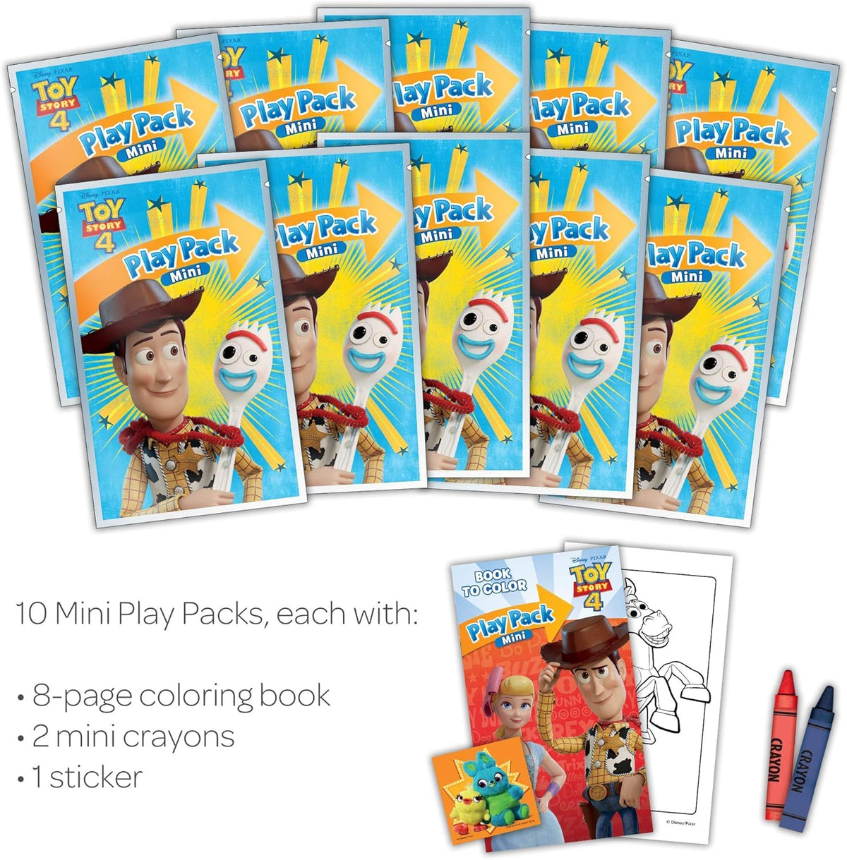 Toy Story 4 Mini Play Packs (10-Pack)