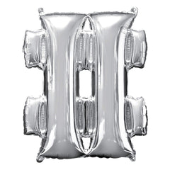 Silver Star Metallic Foil Balloon