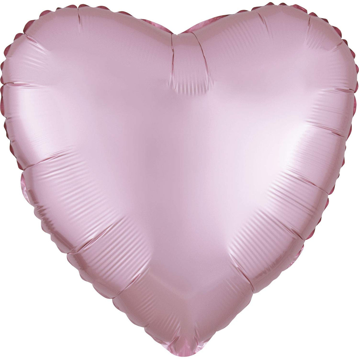 Satin Pastel Pink Heart Foil Balloon - 18-Inch