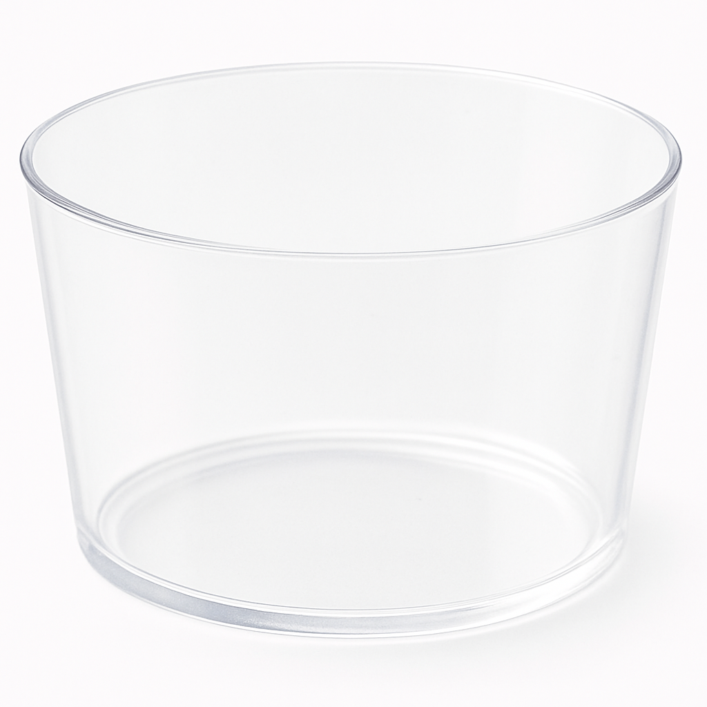 Mini Clear Plastic Serving Bowls, 40-Pack