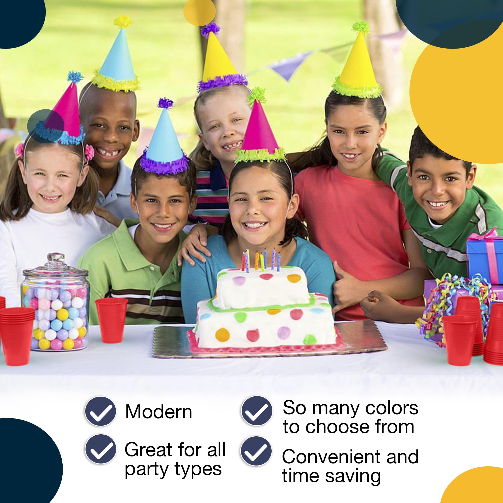 Little Gym - 12 Oz. Red Plastic Cups | 50 Ct.