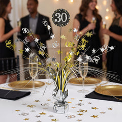 Sparkling Celebration 30th Birthday Spray Centerpiece