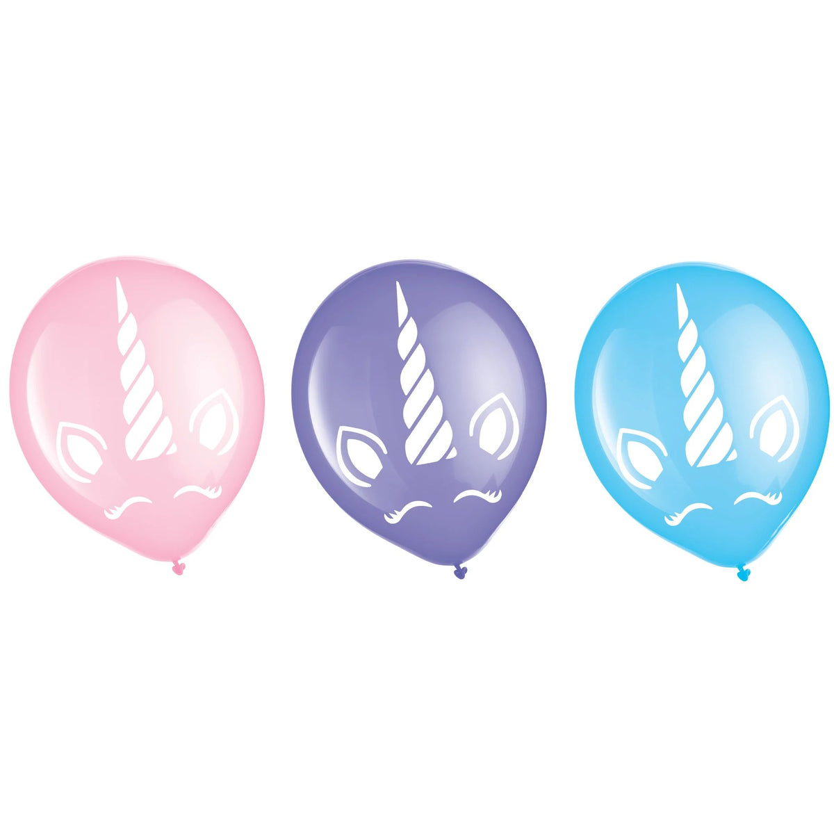 Little Gym - Enchanting Unicorn Latex Balloons - 12" Pastel Collection - 100 Ct.