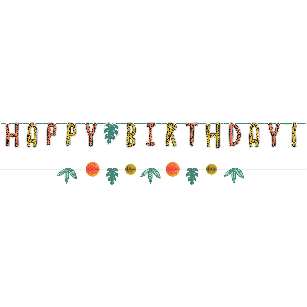 Little Gym - Jungle Theme "Get Wild" Birthday Banner Kit - 2 Pack - 2 Ct.