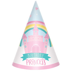 Little Gym - Princess Castle Cone Birthday Hat - 8 Ct.