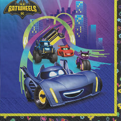 Little Gym - Batwheels Adventure Luncheon Napkins - Kids Birthday Party - 16 Ct.