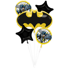 Little Gym - Dynamic Batman Foil Balloon Bouquet - 5 Ct.