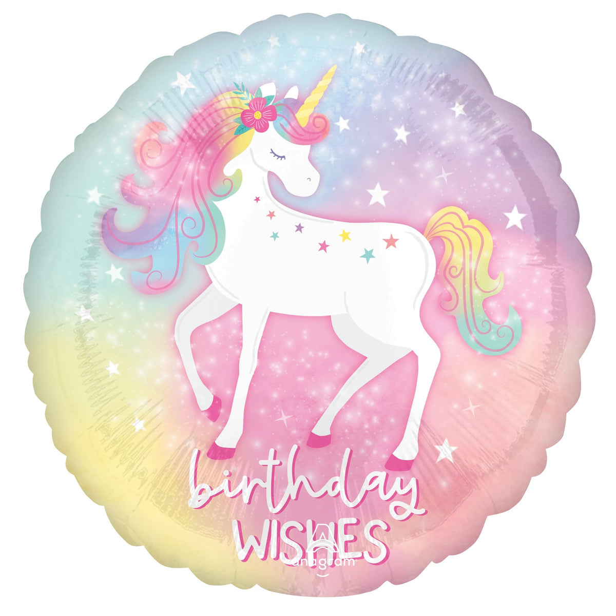 Little Gym - 18 In.  Enchanted Unicorn Birthday Mylar Balloon - 1 Ct.