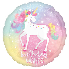 Little Gym - 18 In.  Enchanted Unicorn Birthday Mylar Balloon - 1 Ct.
