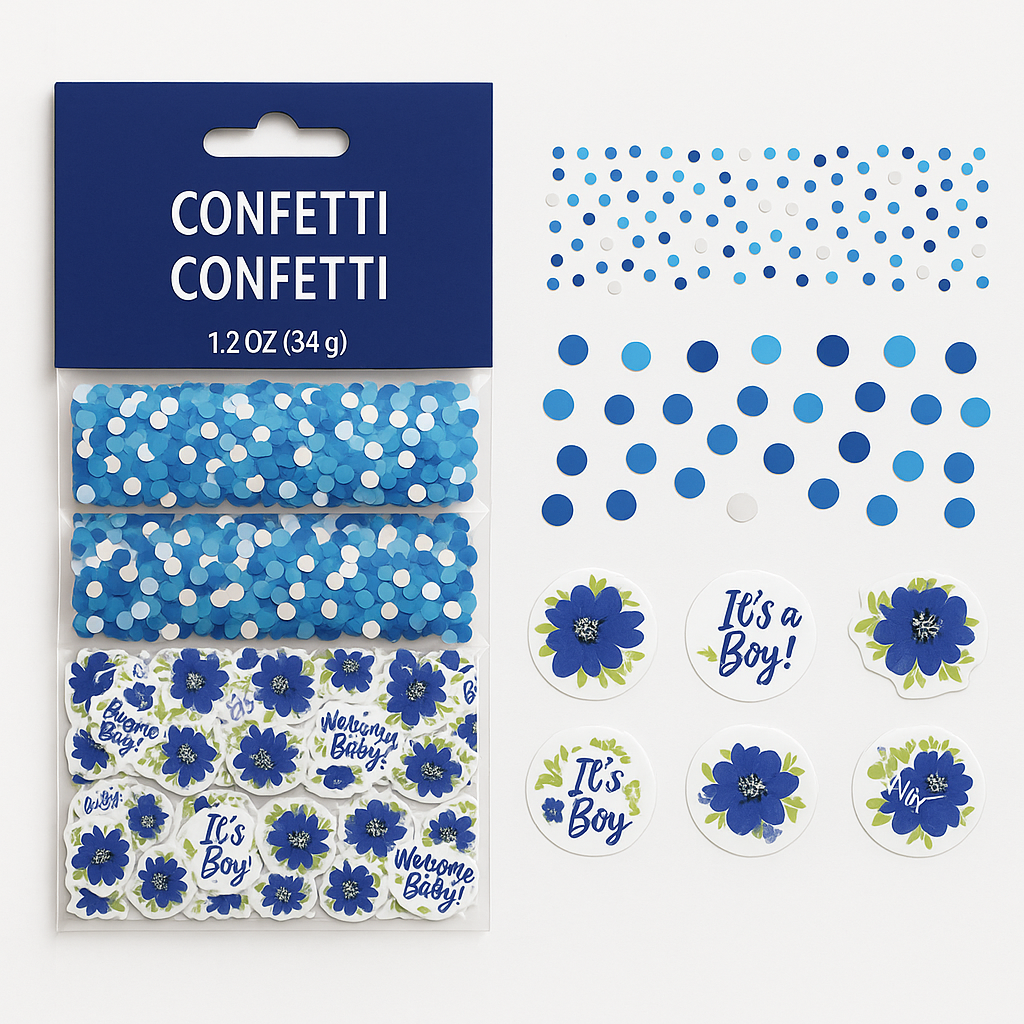 Baby in Bloom Confetti Pack - Perfect for Baby Showers