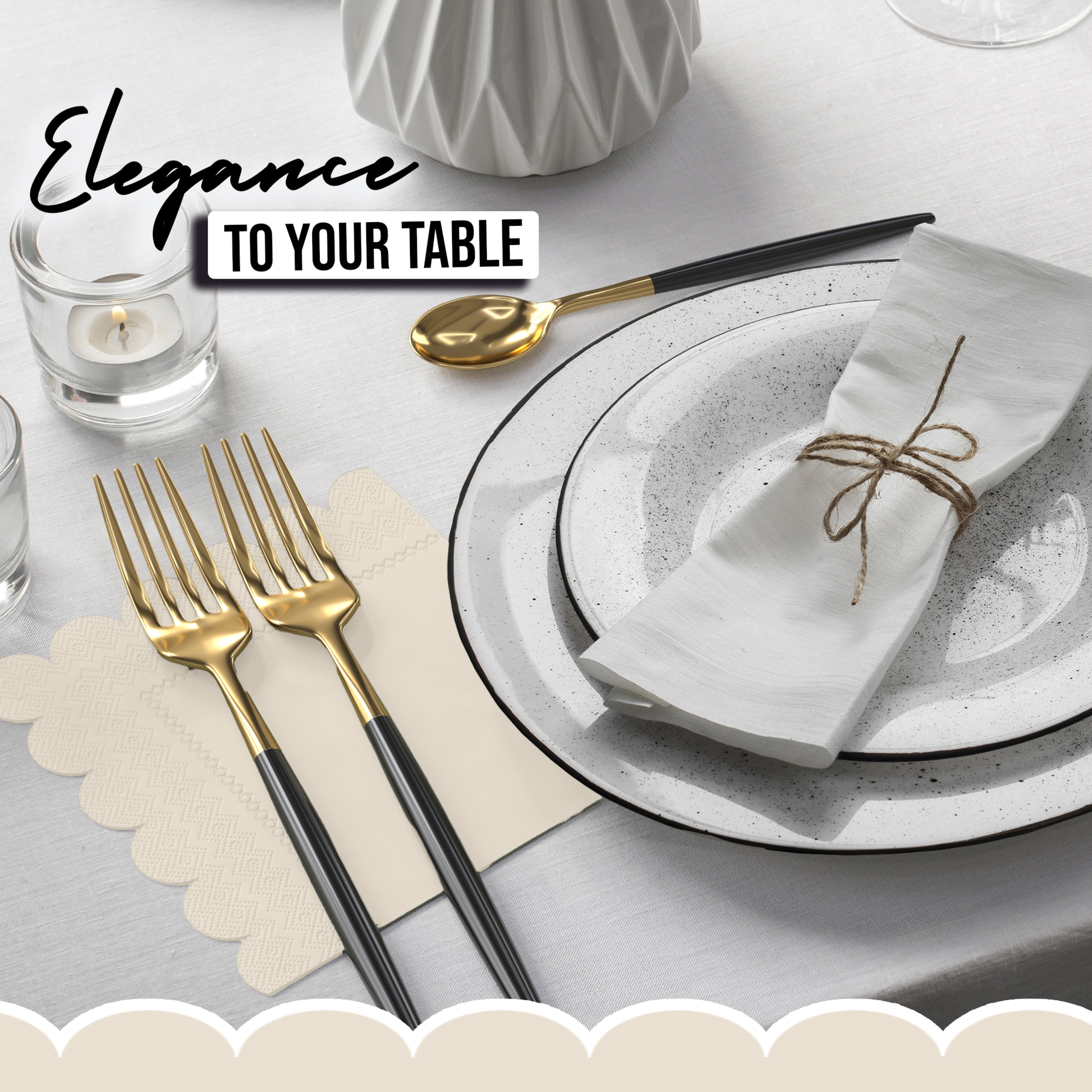 Ivory Scallop Beverage Napkins - 4.75 In. X 4.75 In. | 50 Ct.