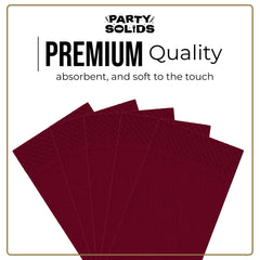 Burgundy Guest Towel Napkins - 40 Ct.