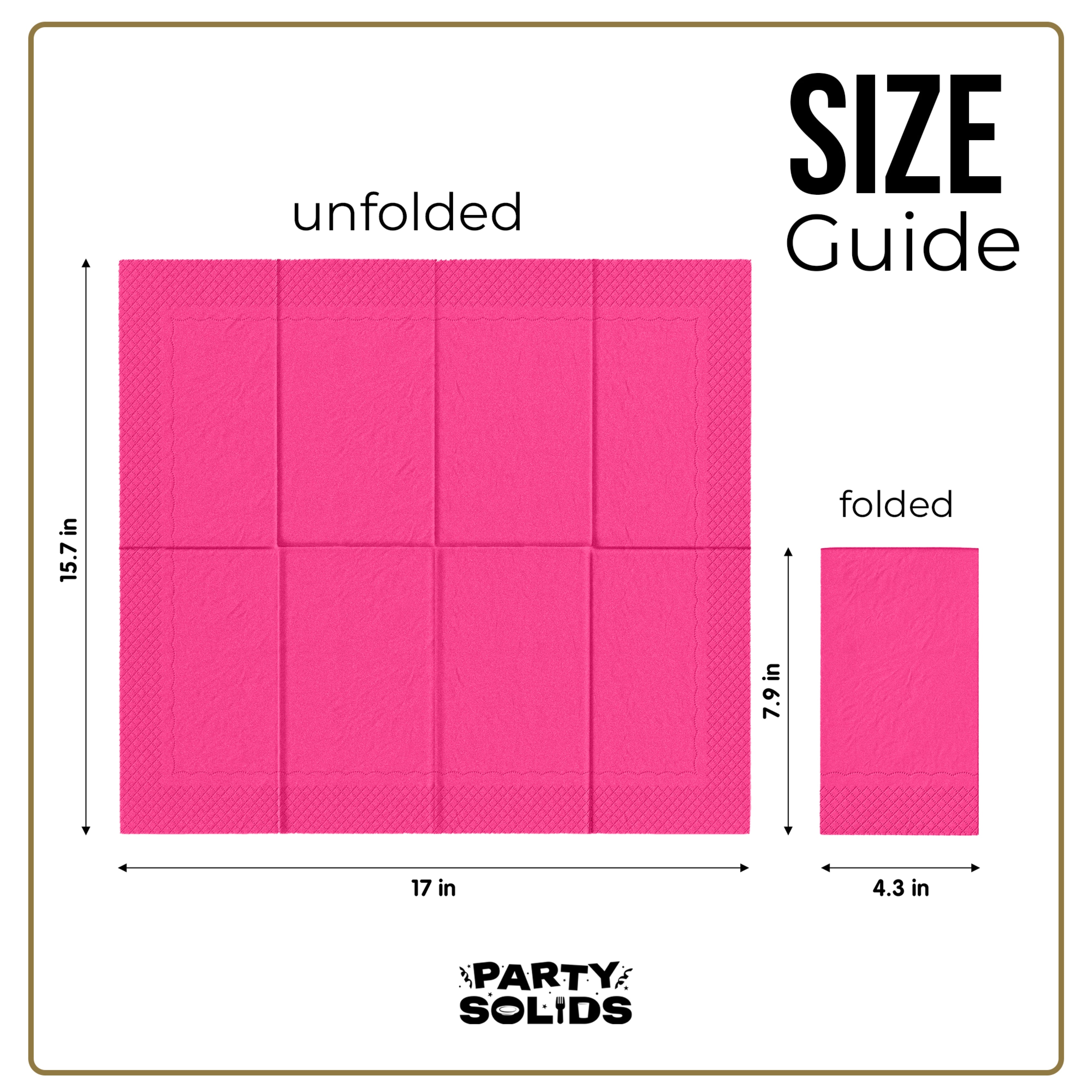 Cerise Guest Towel Napkins - 40 Ct.