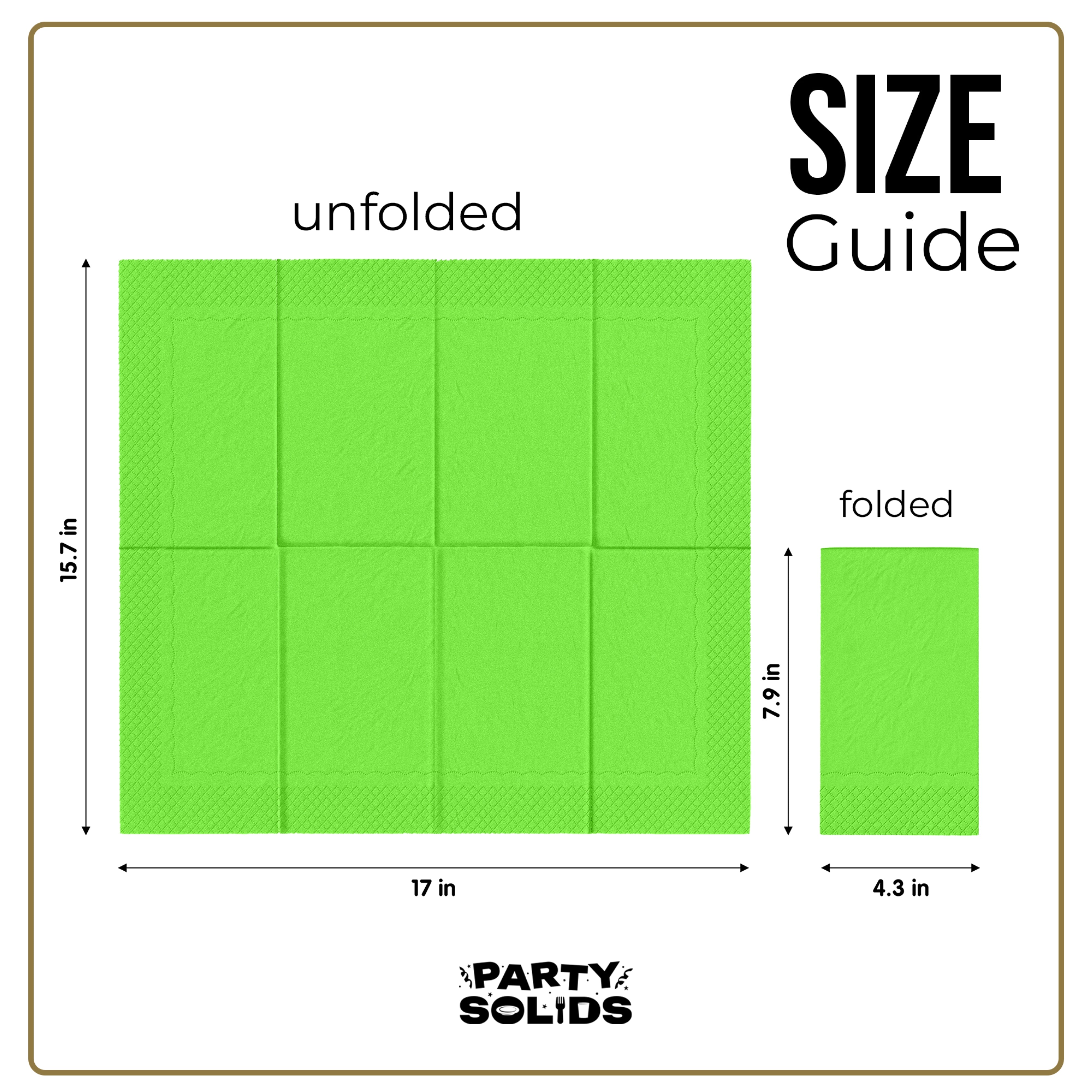 Lime Green Guest Towel Napkins - 40 Ct.