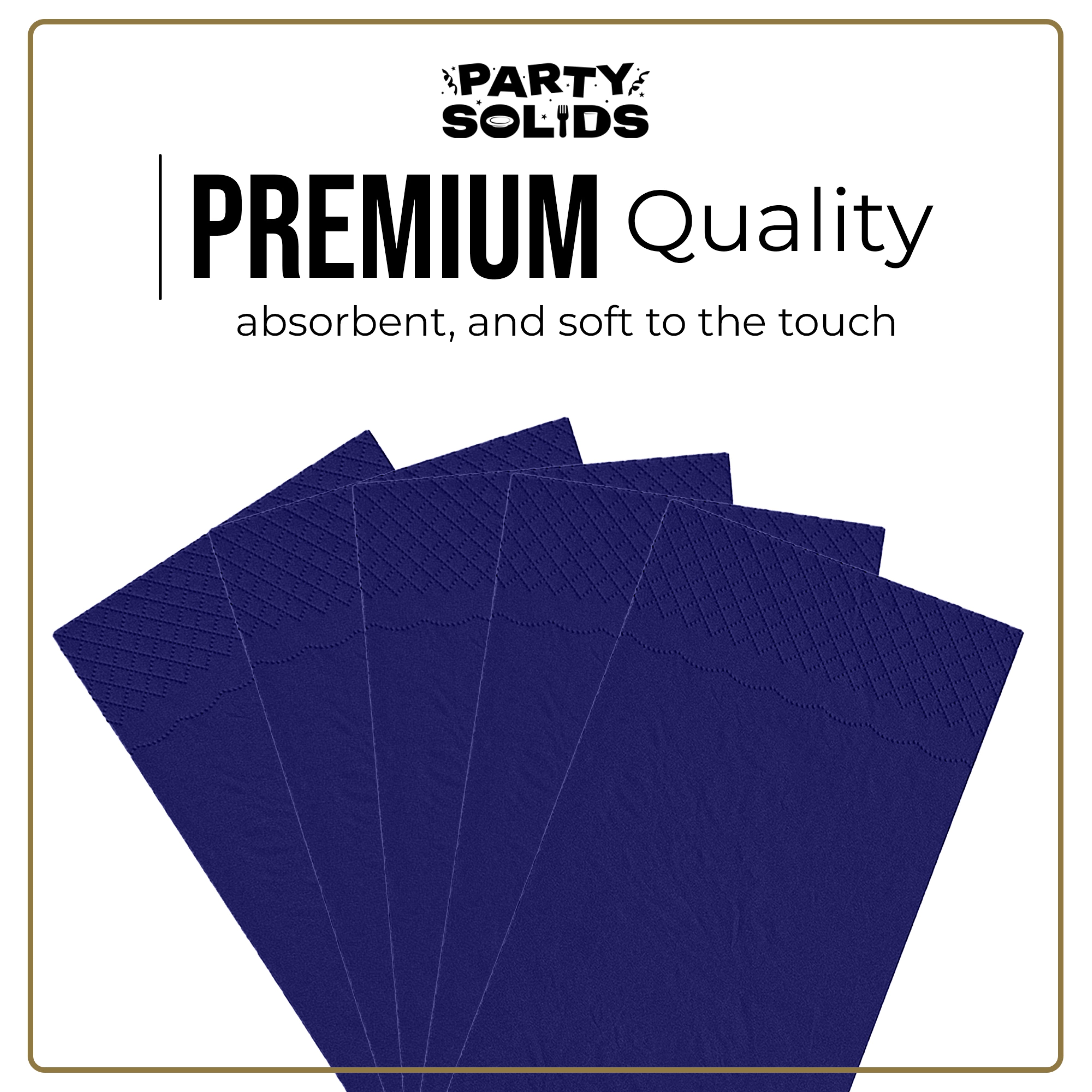Navy Guest Towel Napkins - 40 Ct.