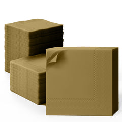 Gold Dinner Napkins - 50 Ct.