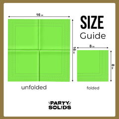 Lime Green Dinner Napkins - 50 Ct.