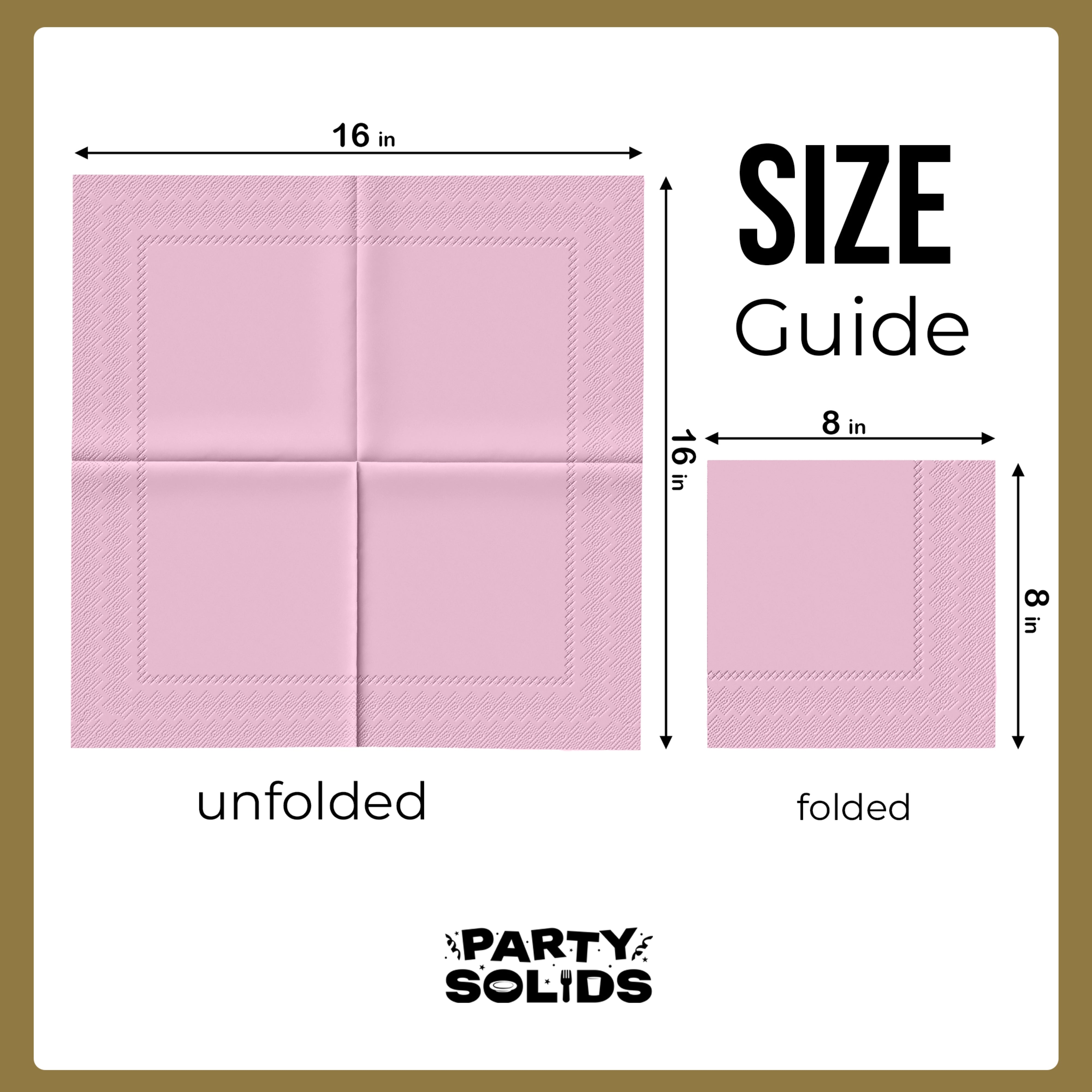 Pink Dinner Napkins - 50 Ct.