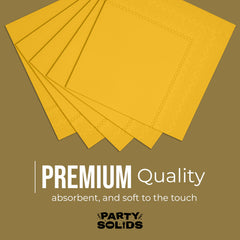 Yellow Dinner Napkins - 50 Ct.