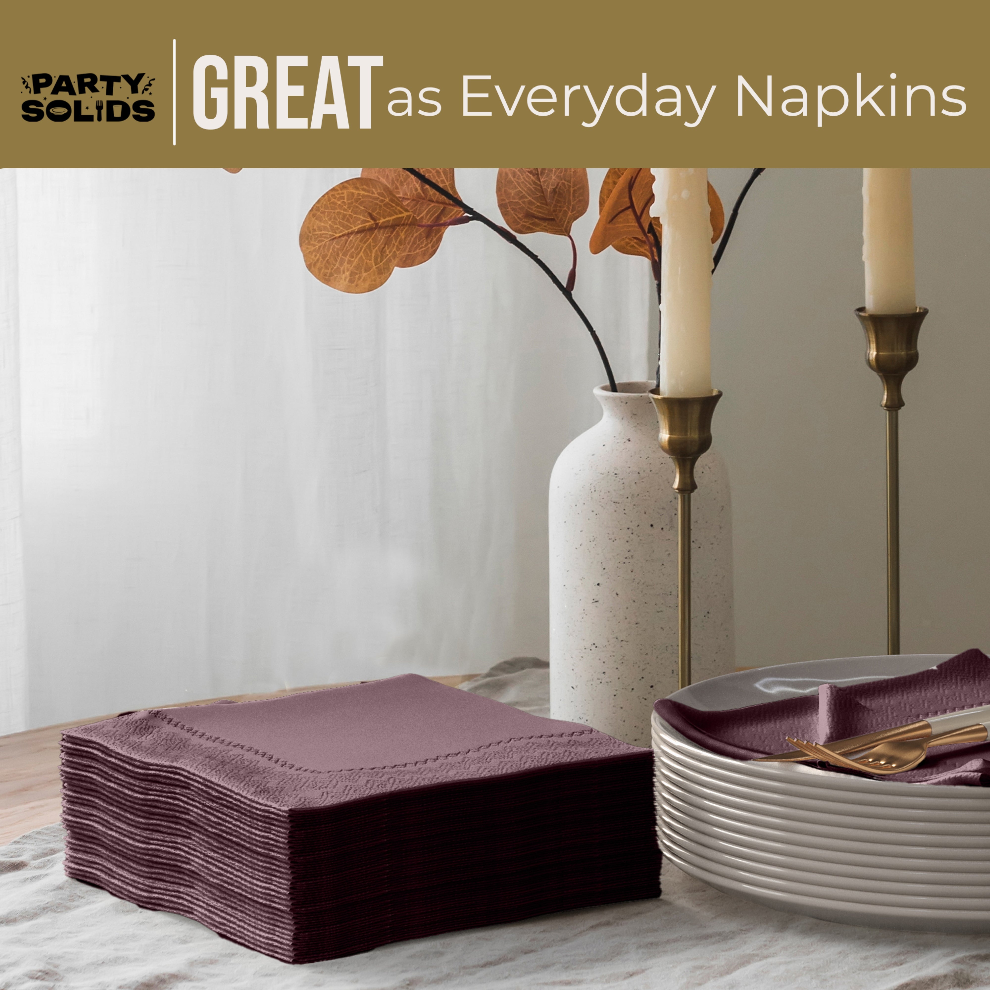 Brown Dinner Napkins - 50 Ct.
