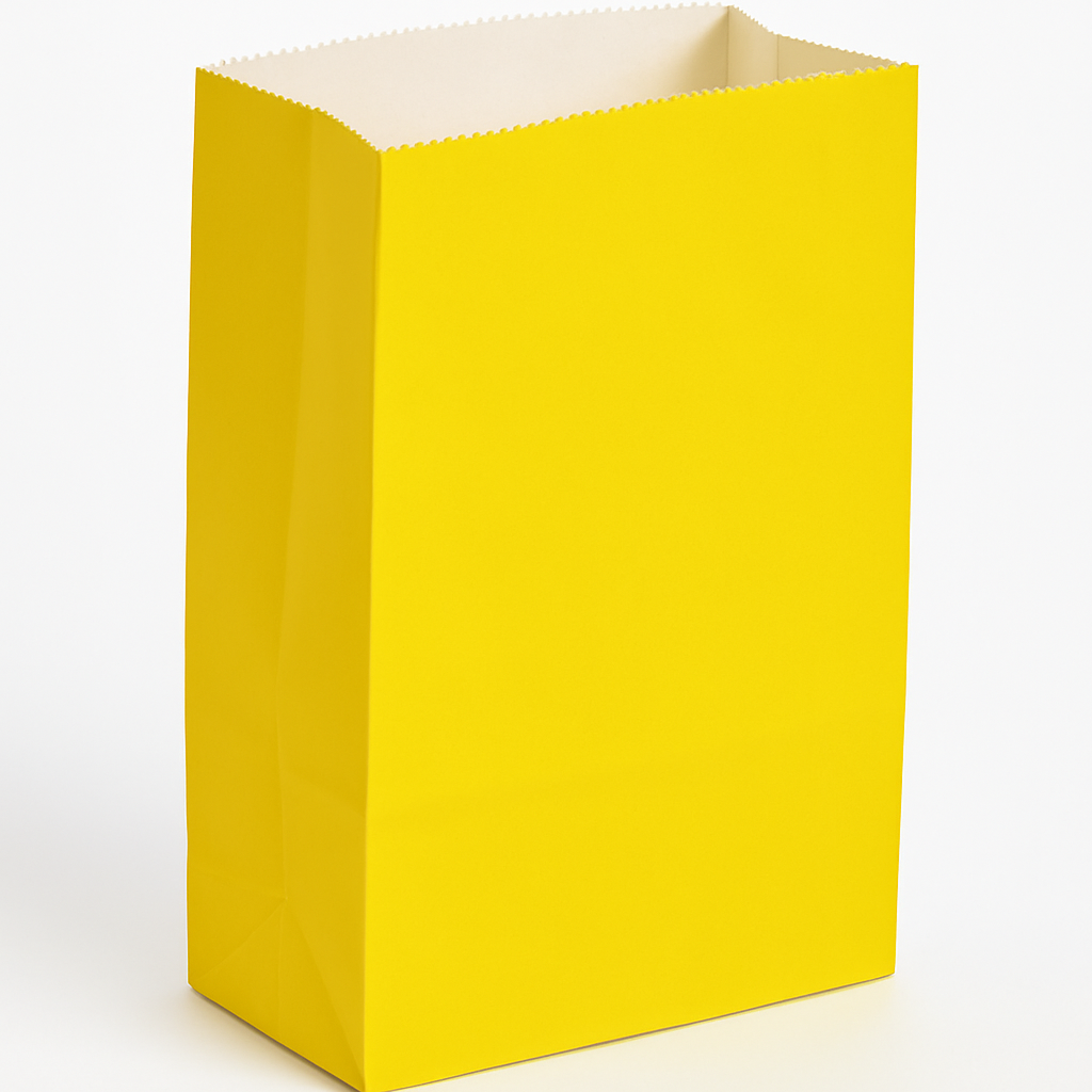 Sunshine Yellow Mini Paper Treat Bags