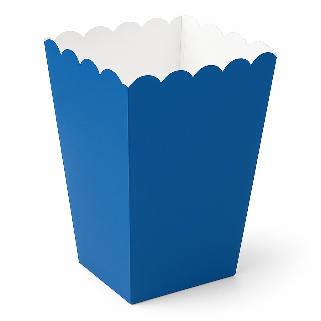 Royal Blue Mini Popcorn Treat Boxes, 5-Pack
