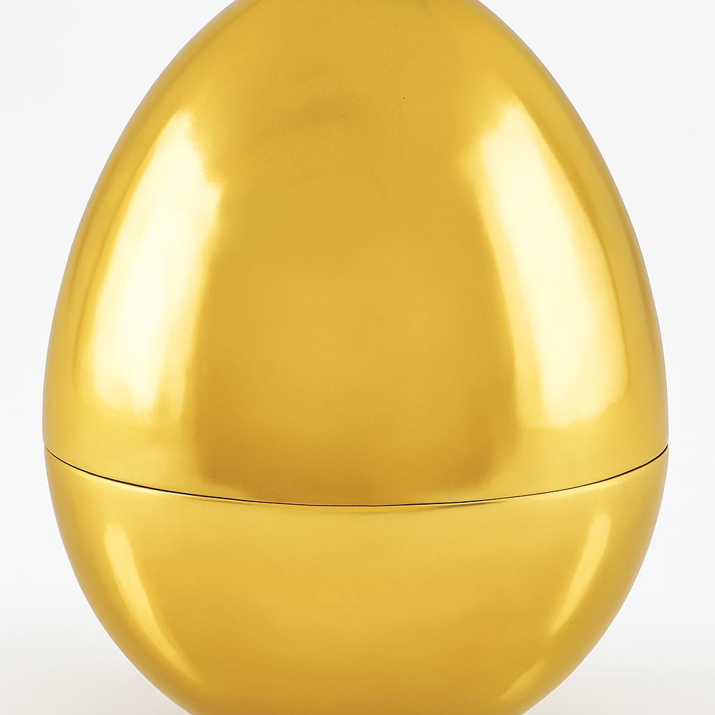 Jumbo Gold Fillable Easter Egg