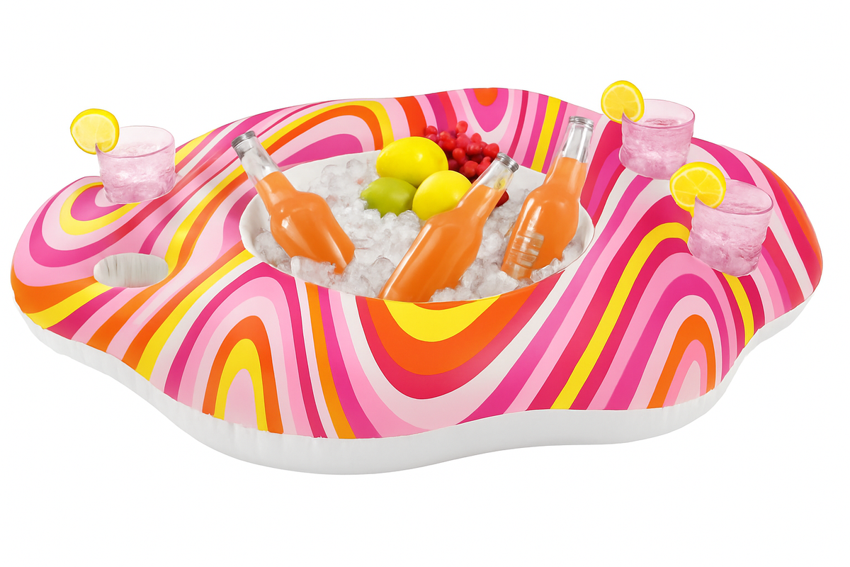 Summer Throwback Inflatable Cooler
