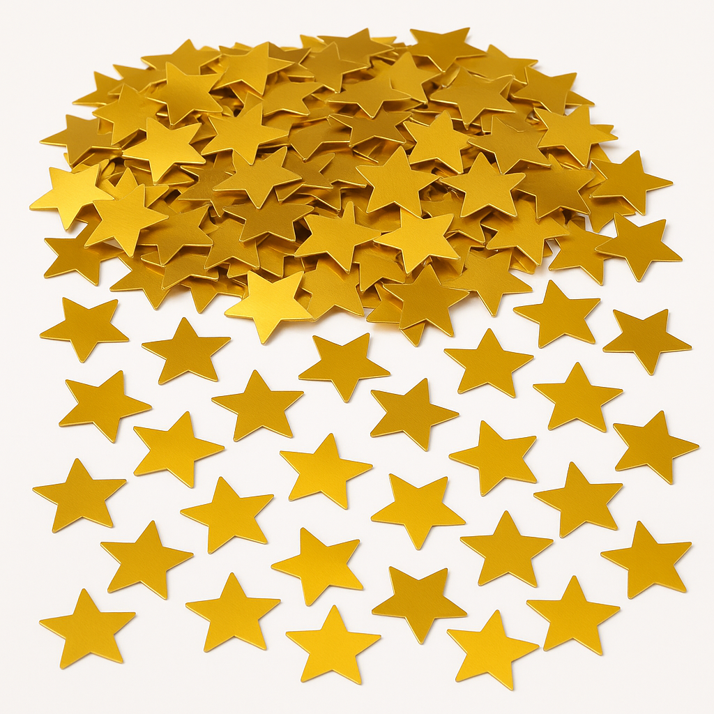 Gold Star Foil Confetti - 5 oz Party Decor