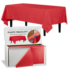 Class 101 -54 In. x 100 Ft. Cut To Size Table Roll | Red