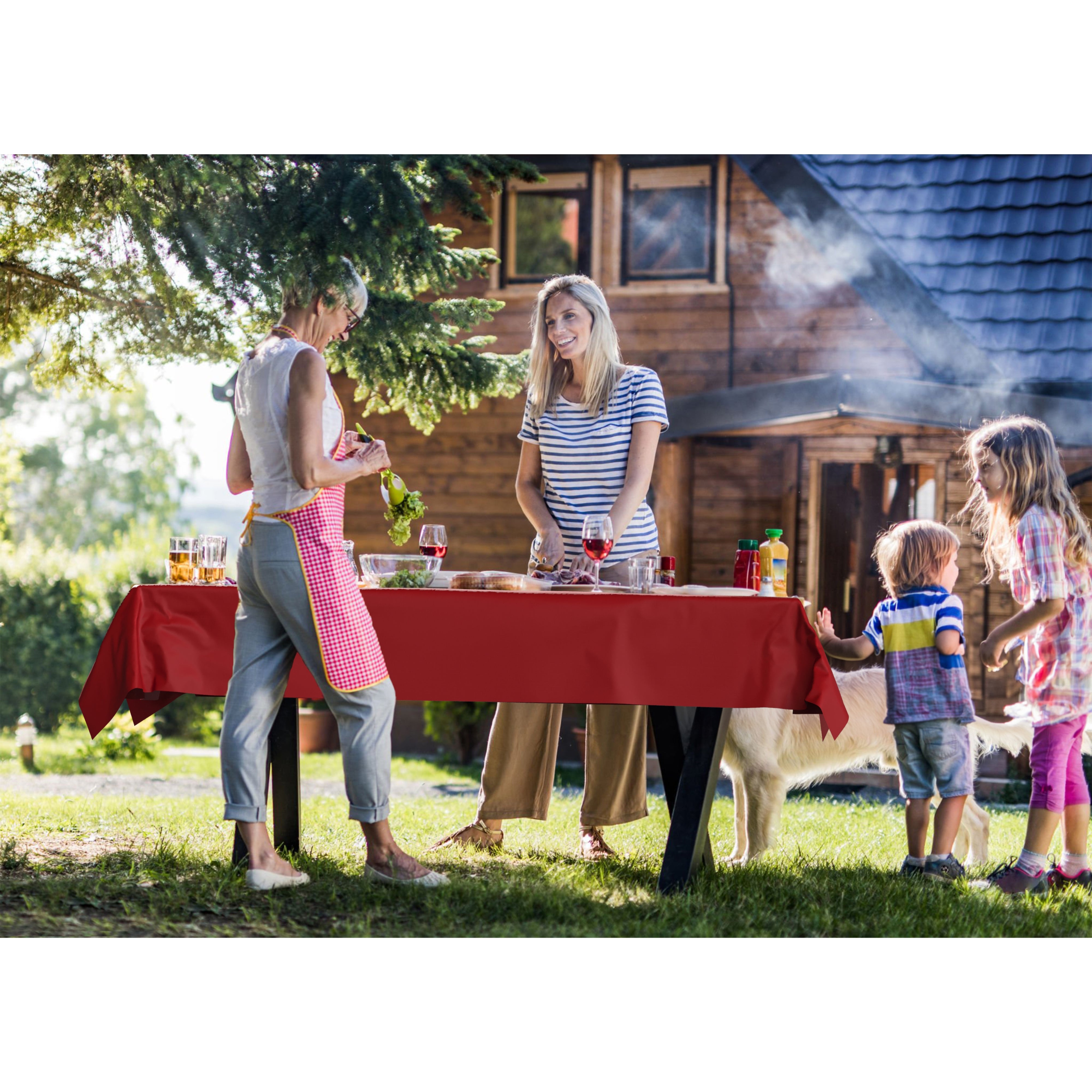 PMA - 40 In. x 600 Ft. Premium Red Table Roll