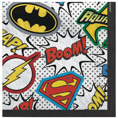 PMA - Justice League Heroes Unite Beverage Napkins - 16 Pack