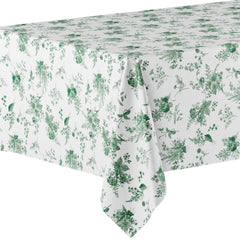 12 Pack Verdure Green Floral 66% Thicker Premium Table Cover | 54 in. x 108 in.