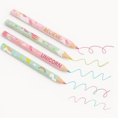 Magical Unicorn Multicolor Pencils - 8-Pack for Kids' Party Favors