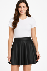 Black Flare Skirt for Adults - Perfect Costume Accessory