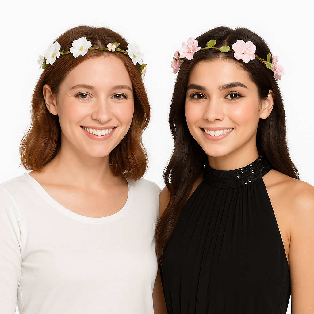 Floral Bachelorette Headwreath Set - 6 Pack