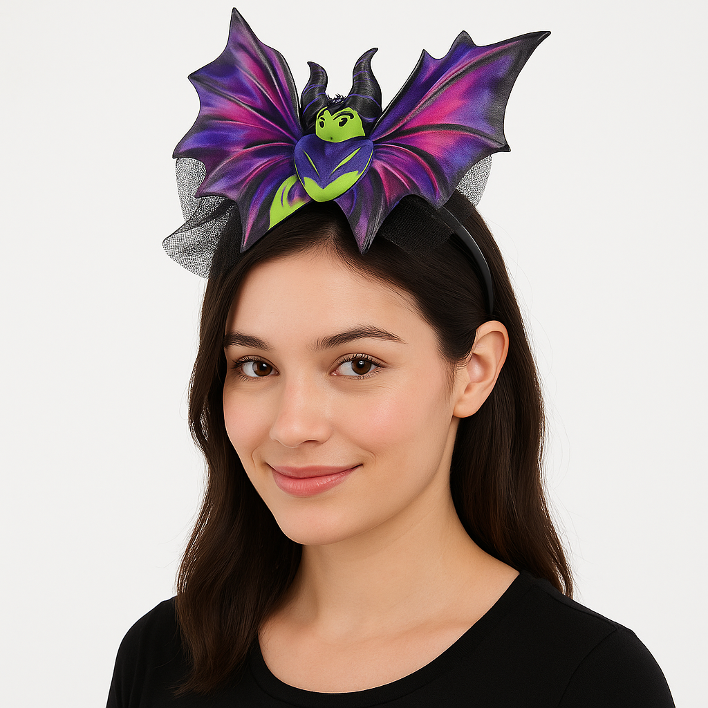 Disney Descendants 3 Maleficent Headband with Black Mesh