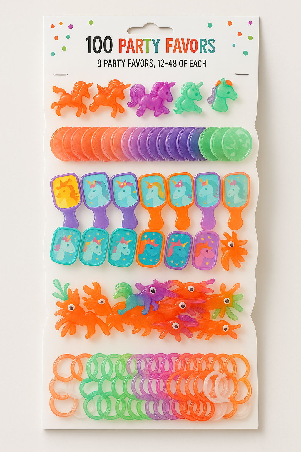 Super Mega Unicorn Party Favor Pack - 100 Count