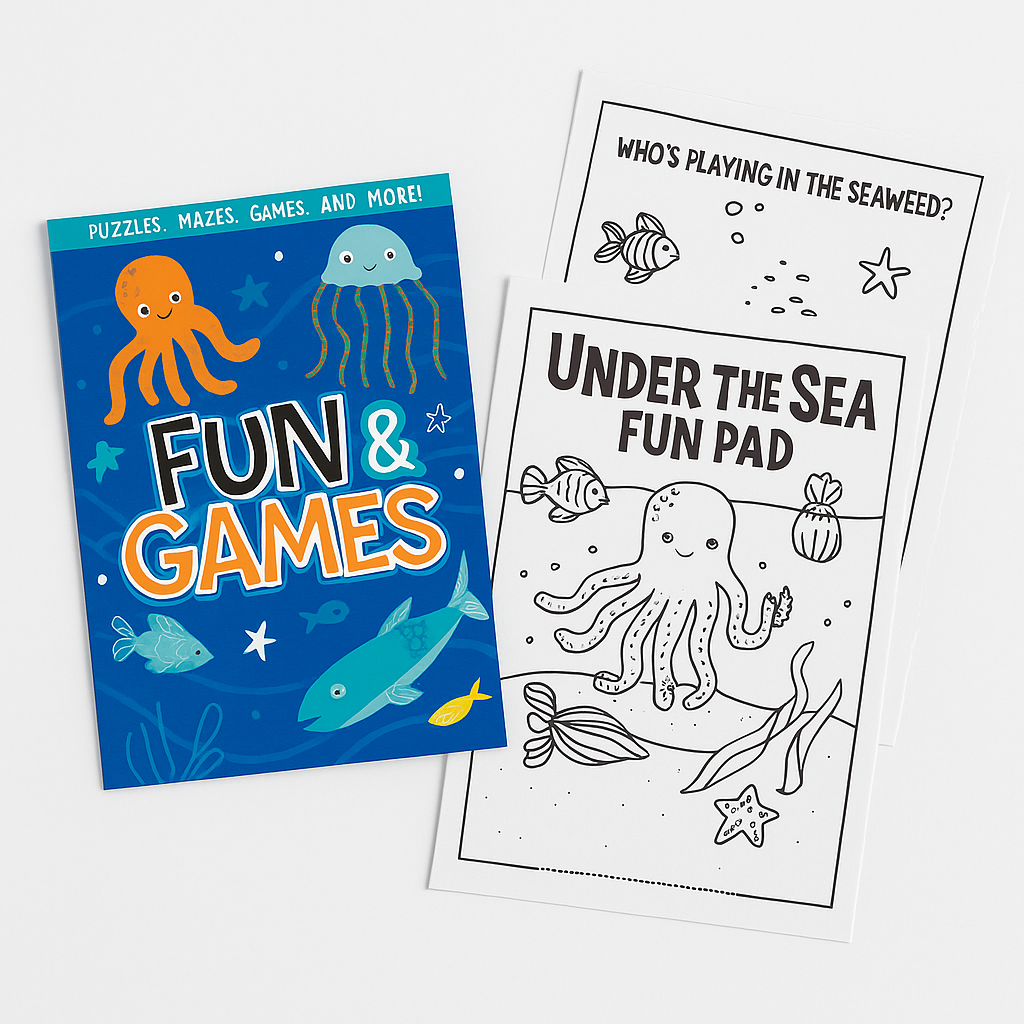 Under the Sea Fun Pads - 8-Pack Stationery Favors for Kids