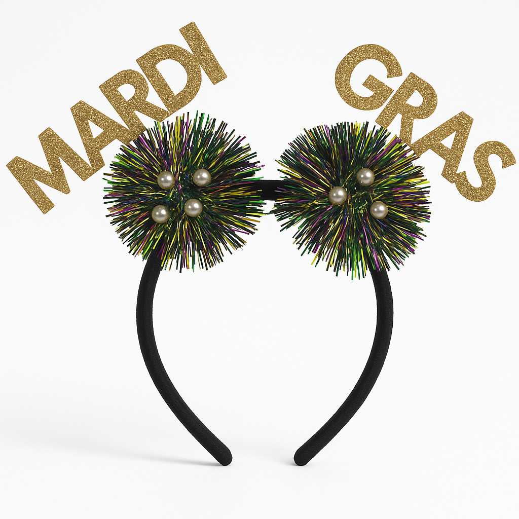 Festive Tinsel Masquerade Headband