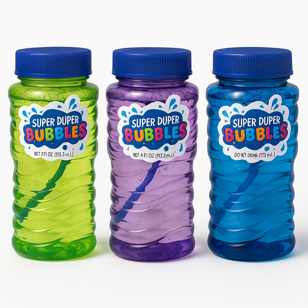Super Duper Bubbles 4oz - 6 Pack