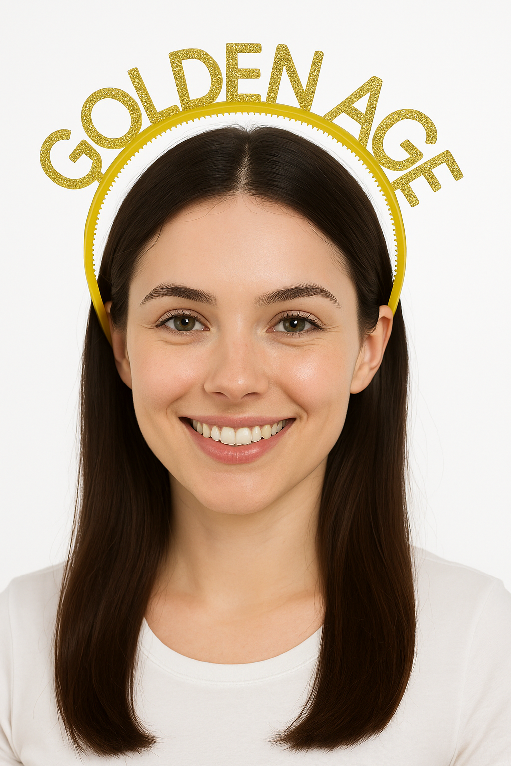 Over-the-Hill Golden Age Glitter Headband - Adult Birthday Accessory