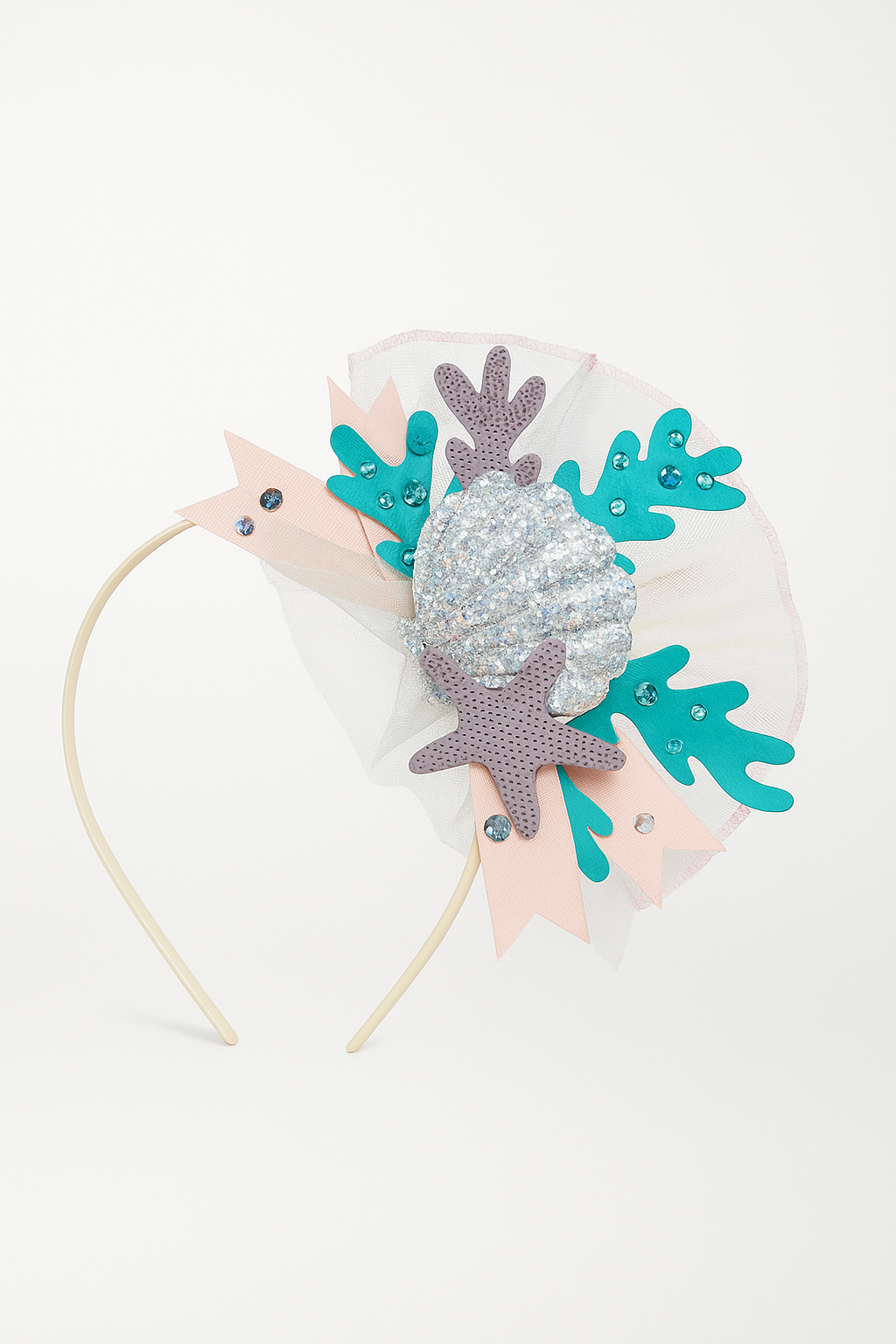 Shimmering Mermaid Seashell Deluxe Headband