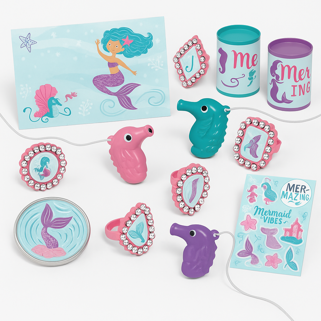 Shimmering Mermaids Mega Mix Party Favor Pack - 48 Pieces