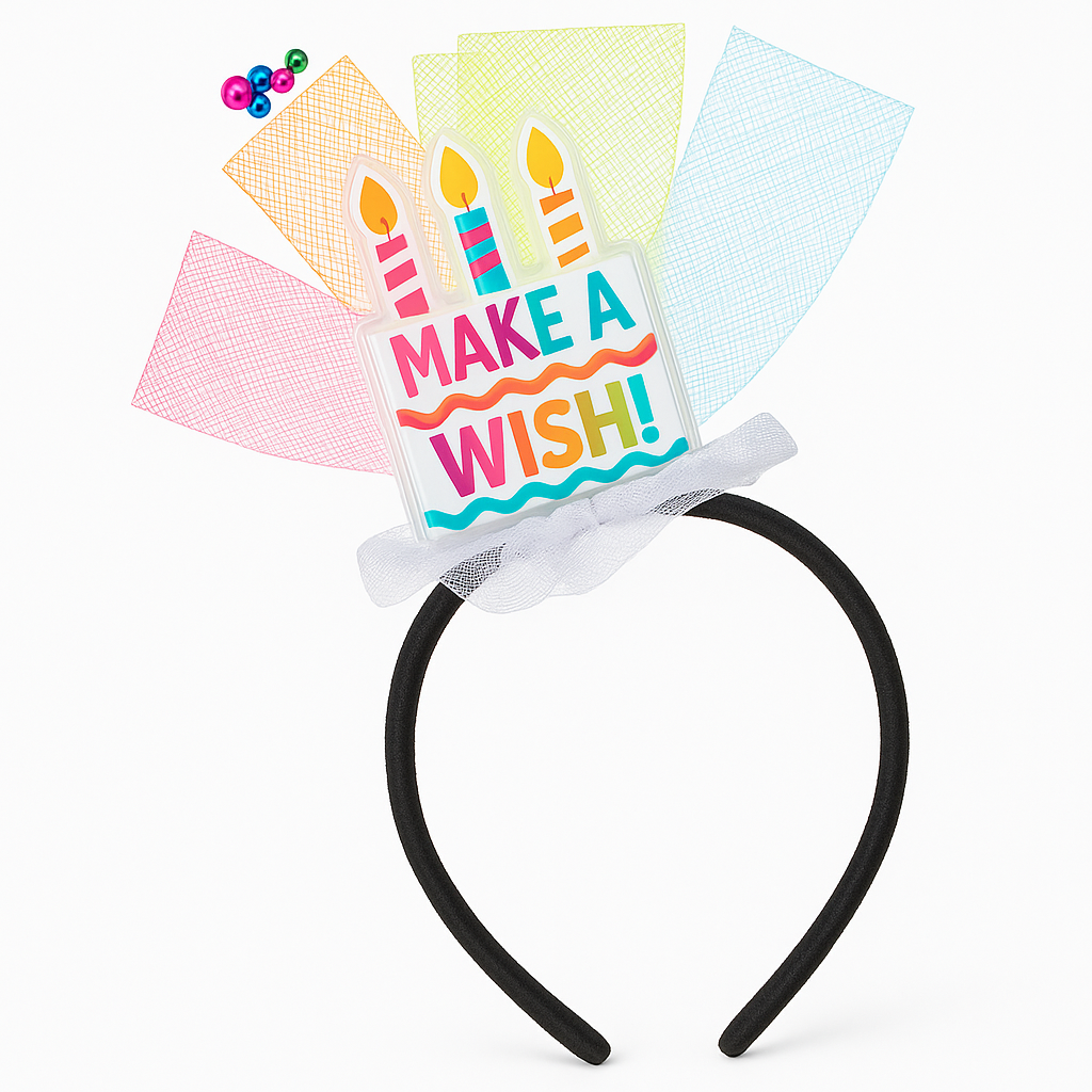 Deluxe Make-A-Wish Sprinkles Birthday Headband