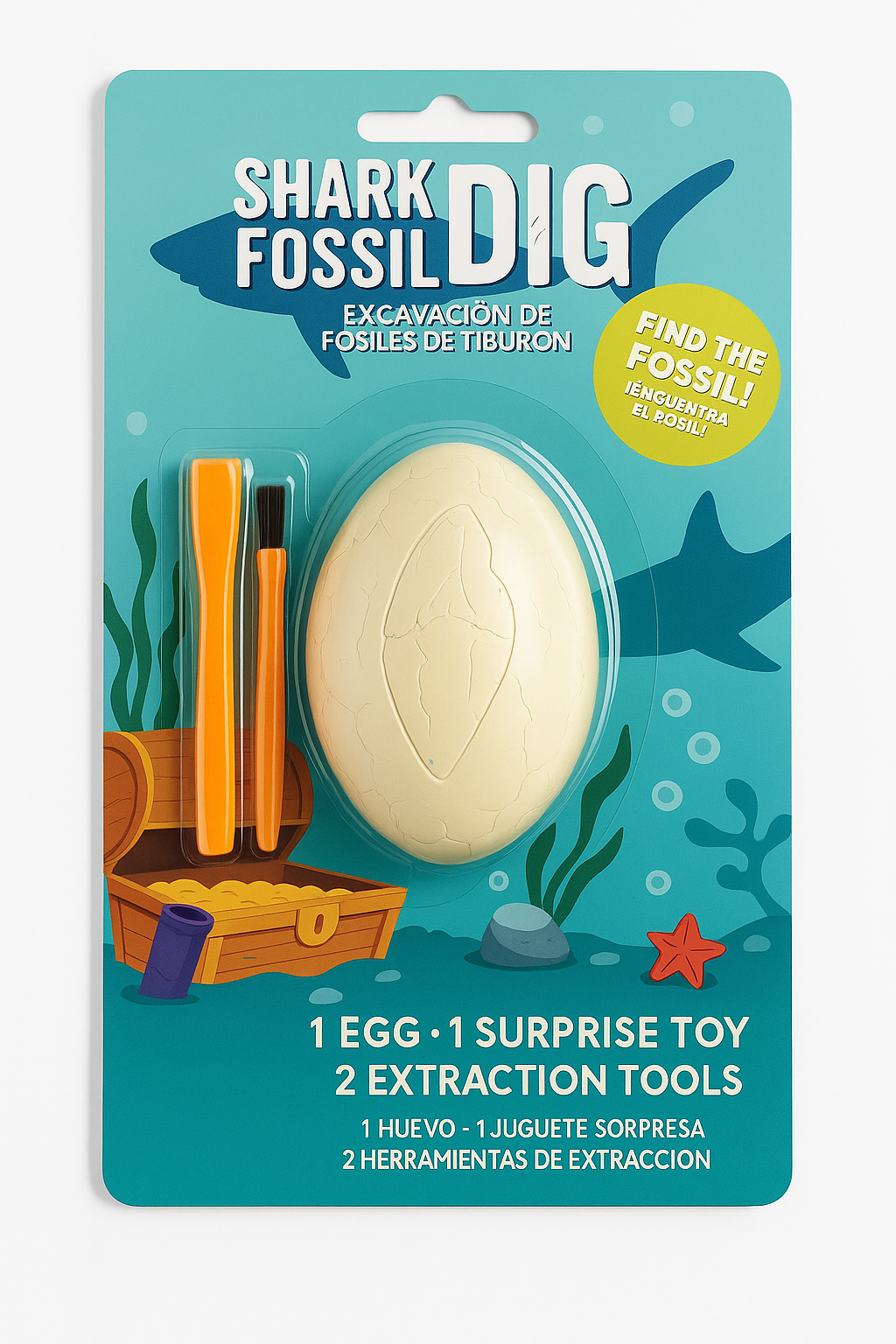 Shark Fossil Dig Set with Surprise Toy