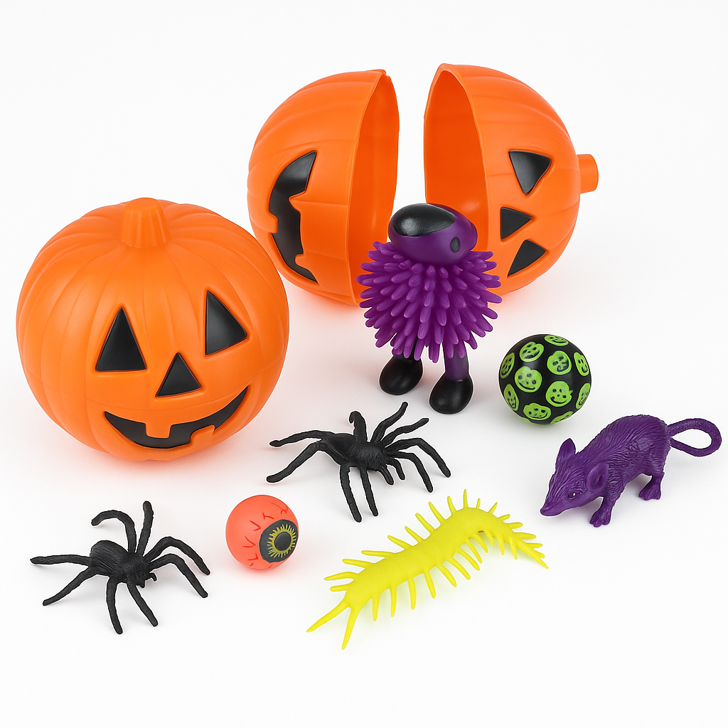 Halloween Jack-O'-Lantern Surprise Toy Favors, 12 Pack