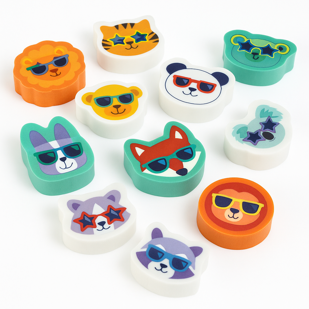 Cool Critter Mini Erasers Mega Value Pack - 100 Count